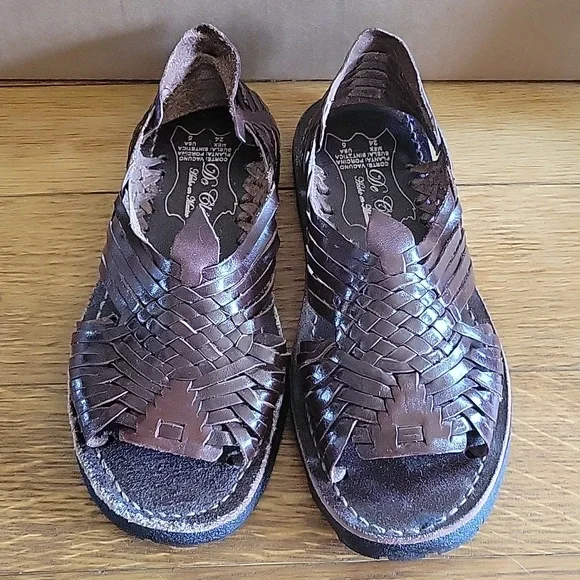 Mexican Sandals Sparkly Huaraches WOMEN'S SILVER GLITTER DIRTY